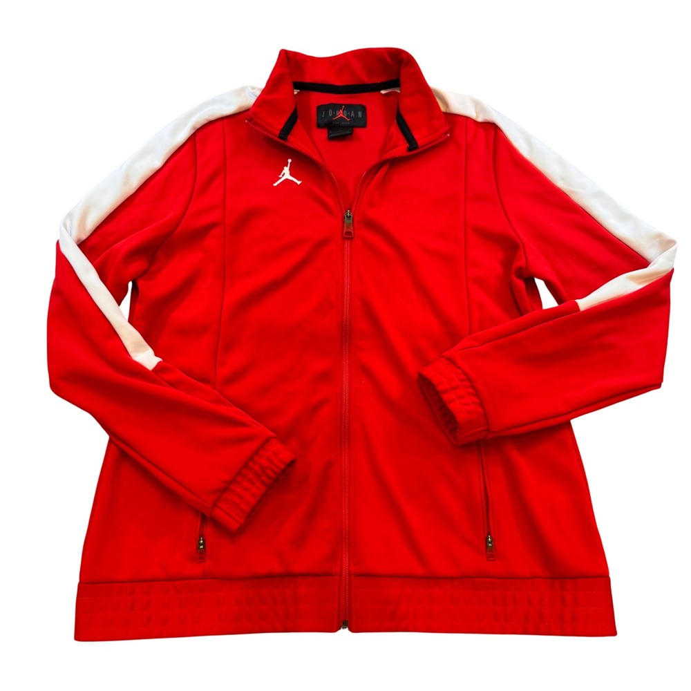 Jordan Jumpman Track Jacket Red Full Zip Athletic Sportswear Mens Sz XL